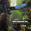 15In1 Axe Hammer MultiFunctional Camping Survival Screwdrivers Pliers Bottle Opener(Blue