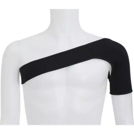 좌우공용 압박 보호대 밴드 어깨 패드 Universal Compression Protective Band Shoulder Pad [Shoulder Guard/Black Male (100-105)]
