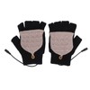 Heated Gloves Fingerless Full Finger Adjustable 3 Gear Black Hand