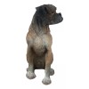 Realistic Pet Pal Adorable Sitting Brindle Boxer Dog Dollhouse Mini