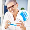 7 Pieces of Denture Toothbrushes, Denture Cleaning Brushes, Denture Accessories,
