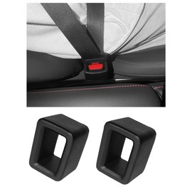 KEGILUH Nissan Serena C28 C27 C26 C25 Seat Belt Buckle Holder Thickened Buckle Cover Scratch Resistant Insert Assistance Easy One Hand Installation in Rear Seat Black Set of 2