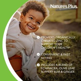 Naturesplus Kidzinc Zinc Para Nios 90 Pastillas Tangerina Na                                                                                          