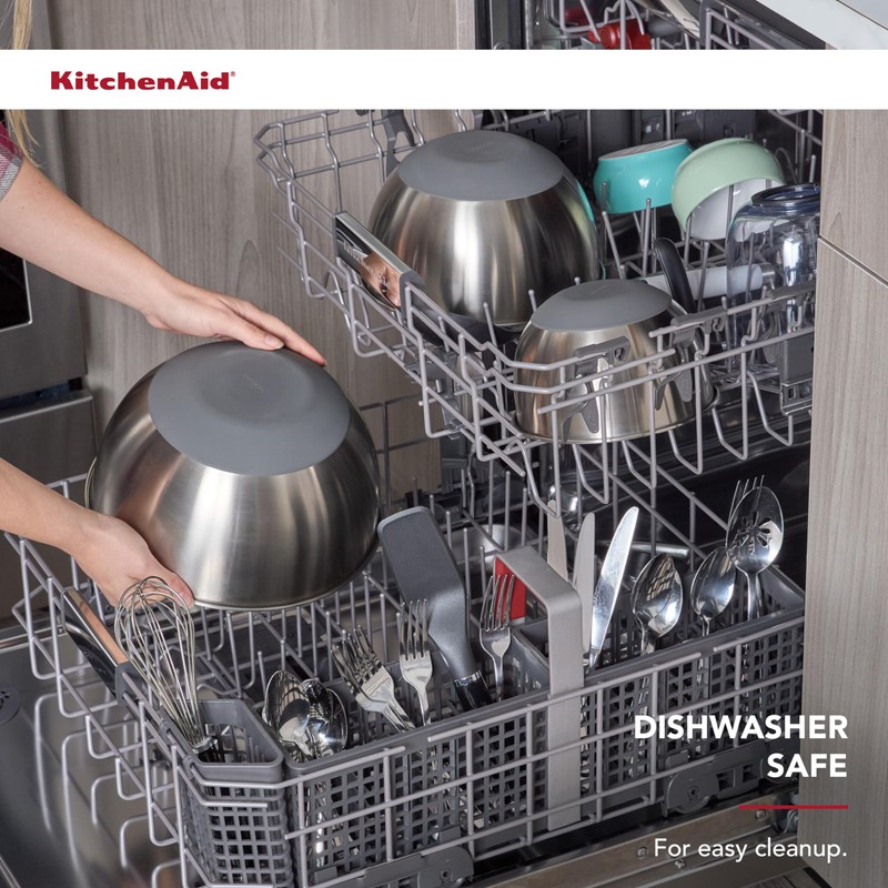 KitchenAid Stainless Steel Mixing Bowls, Set of 3