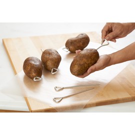 Fox Run Potato Baking Rods, Aluminum, Set of 6, Metallic