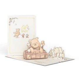 Lovepop Disney's Winnie the Pooh Sweet New Baby Card for him for her, Oh Baby. Congratulations on your new little one, 5" x 7", Premium pop-up