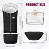 LAT Baby Warm Bunting Bag Universal,Extended and Removable,Stroller Sleeping Bag