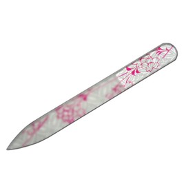 Nail's Magic Pylmi Series PL-W04 Glass Nail File Made in Czech Republic (Early Spring Cherry Blossoms)