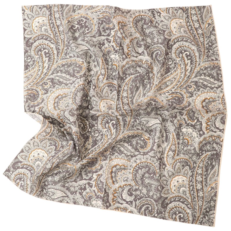 Prettystern Silk Cotton Scarf 65/65 cm Women Men Summer Spring