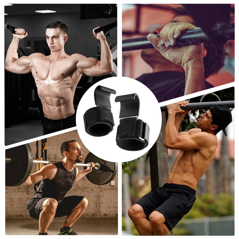 Weight Lifting Wrist Wraps | Bodybuilding Grips Hook | Ergonomic