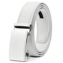 VATAN Men's Belt Leather Ratchet Belt for Men Dress Casual Every Day with Adjustable Buckle, Trim to Fit