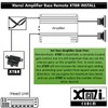 Xtenzi Amplifier Bass Volume Knob Control Remote XTBR5-BL Compatible with