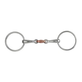 Shires Equestrian - Loose Ring Copper Lozenge Snaffle - S/steel - Size: 41/2