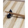 Yakushi Kiln Chopsticks Rest Ceramic Goldfish (Black)