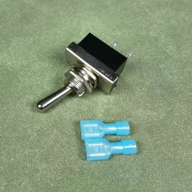 KILIGEN Metal Toggle Switch 25A 12VDC/15A 24VDC/10A 250VAC/15A 125VAC SPST On/Off 2 Pin 2 Position