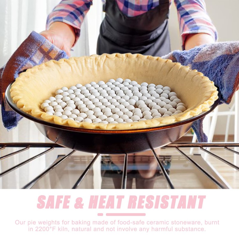 EIMMBD Ceramic Pie Weights Baking Beans 2.2 LB,10mm pie weights