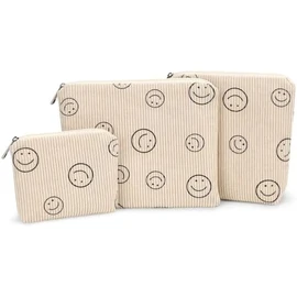 Cosmetic Bag Organizer Travel, Compact Lightweight Accessory for Travel and Daily Use - BBORGDC 3 Pack Small Pouches