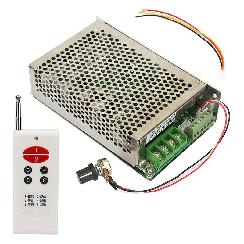 Wireless Remote Control DC Motor Governor Speed Controller 12V/24V/30V 30A