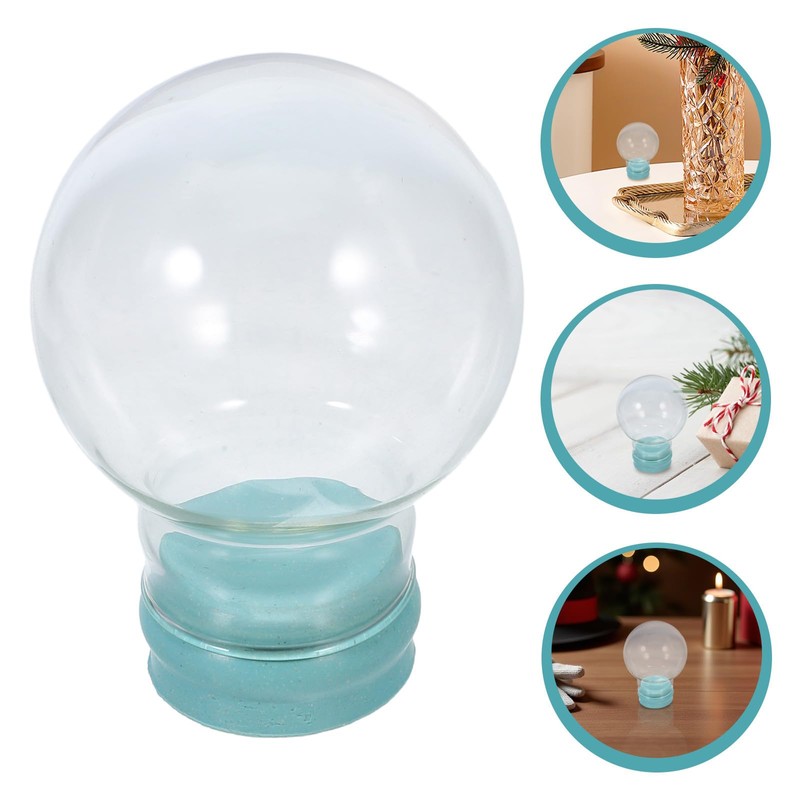 VALICLUD Empty Snow Globe Glass Replacement 45mm Dome Glass with