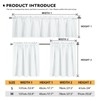 YUVAMAGIMO Sunflower Rooster 3-Piece Tier Curtains 36 Inch Long Country