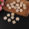 Geometric Wooden Beads, Faceted Wooden Beads, Wooden Beads, DIY Accessories,