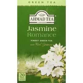Ahmad Tea Jasmine Romance Green Tea, 20-Count Boxes (Pack of 6)