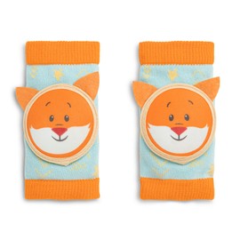 DEMDACO Fox Infant One Size Fits Most Orange and Blue Knee Pads Kneezies