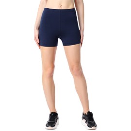 Bellivalini BLV50-186 Women's Organic Cotton Short Leggings, darkblue