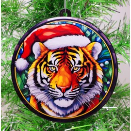 Generic Tiger Santa Ornament