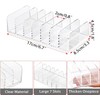 Acrylic Cash Tray 7 Slots File Organizer for Desk Clear