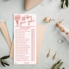 Wedding Shoe Game Cards for Bridal Shower, 25 Guests, Pink,