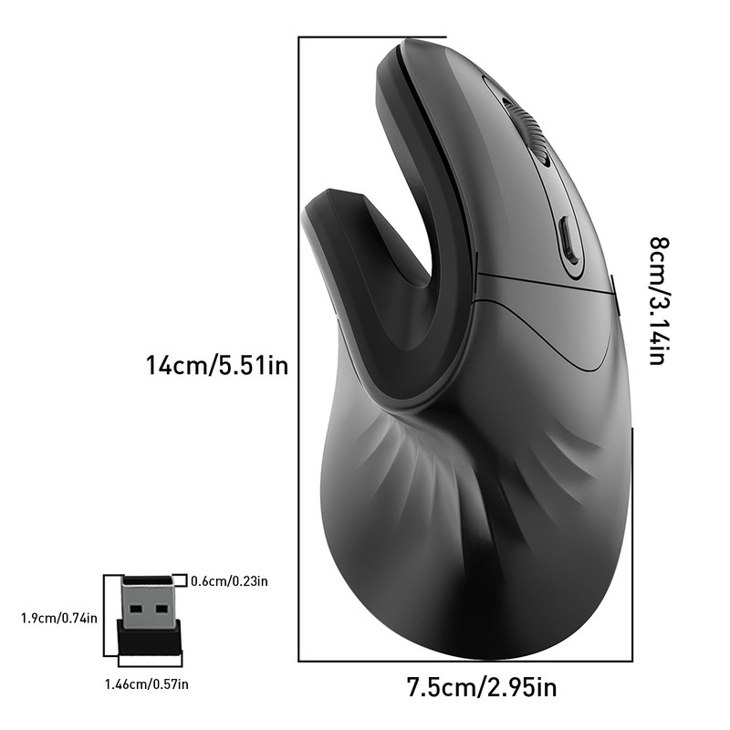 2.4G wireless vertical mouse ergonomics vertical mouse office game mouse