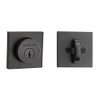 Kwikset Halifax Deadbolt Lock, Venetian Bronze Square Exterior Keyed Front