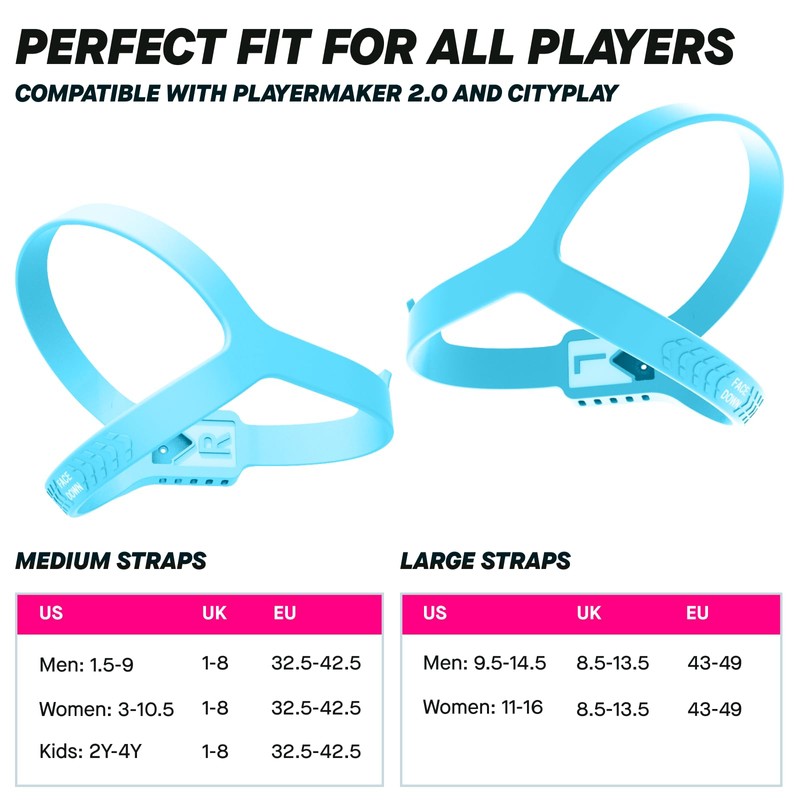 Playermaker Additional Blue Straps for CITYPLAY & Playermaker 2.0 Smart