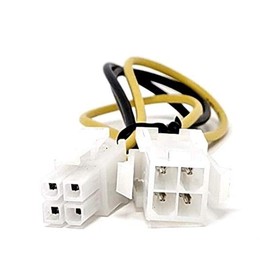 Micro Connectors 8in ATX 12V 4-Pin M/F CPU Power Extension Cable (F04-CPU4P4)
