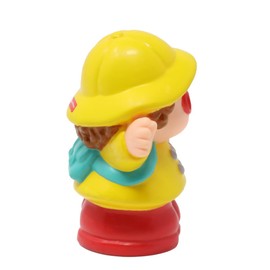 Fisher-Price Replacement Part for Collectible Little People School Bus or Rainy Day Playset 72375 - Replacement Little Girl Maggie Figure Wearing Yellow Raincoat and Red Boots