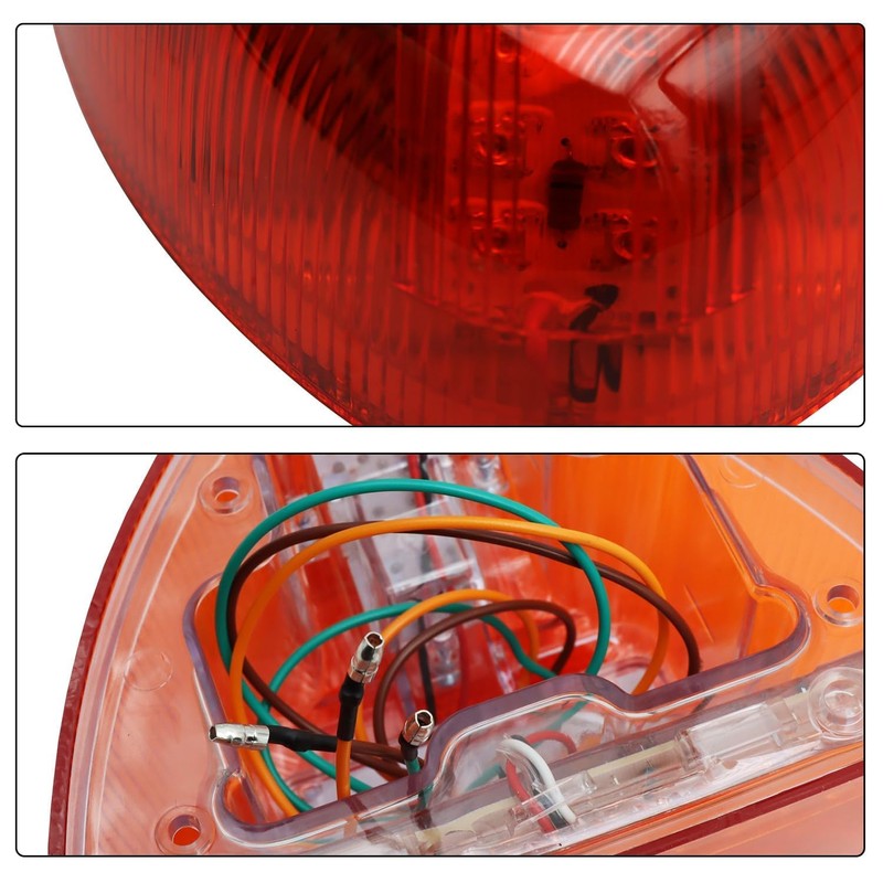 LEAVAN 2Pcs Turn Signal Fit for Peterbilt, 31 LED Triangle