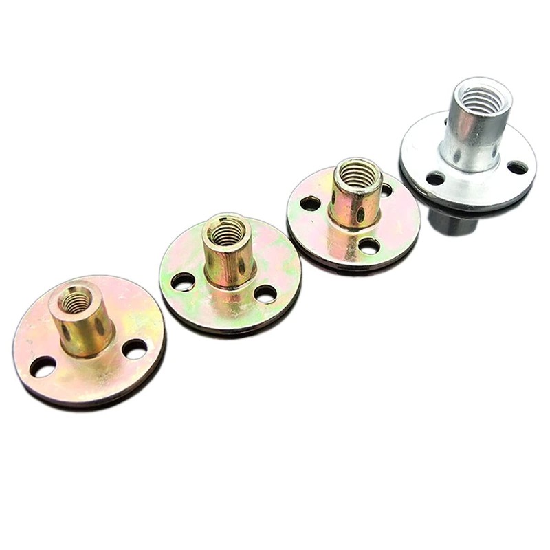 Flange Coupling Tee Nut Inner Thread Dia M6 Carbon Steel
