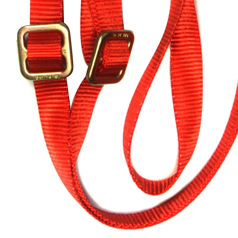 Fusion Y Legged Lanyard with Double Locking Snap Hook, Red/Gold
