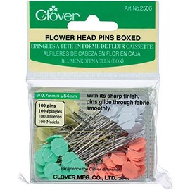 Clover Flower Head Pins Boxed, 100 Per Pack