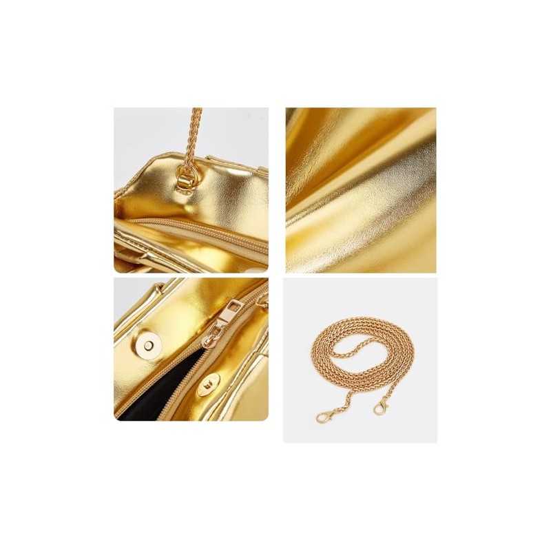 Gold Clutch Purses for Women Gold Unique Handbag Evening Bag