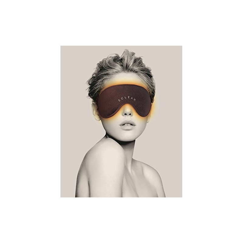 ELECOM 温熱治療用アイマスク エクリアアイマスク ブラウン
