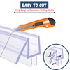 2-Pack Hipple Home Frameless Shower Door Bottom Seal Strip (5/16