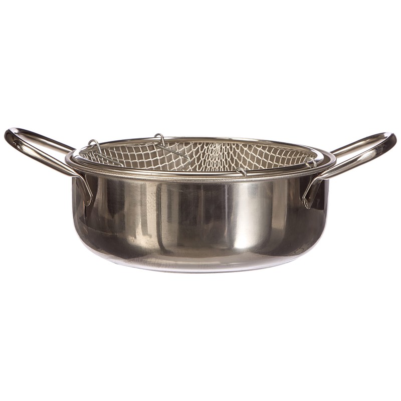 Excèlsa Frittiertopf, Edelstahl, Durchmesser 24 cm., Silber
