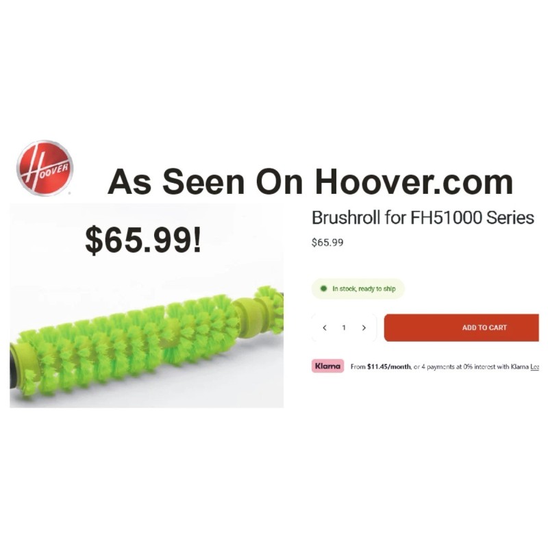 Hoover Dual Power Pro FH51200 Carpet Cleaner Shampoo Brush Roll