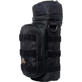 Storm Cloth 0298 Military Water Bottle Cover, Plastic Bottle Cover, 16.9 fl oz (500 ml) - 1 L; Self-Defense Forces, Camouflage (Black)