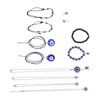 6 Pcs Scary Eye Bracelet Blue Eyes Good Luck Amulet
