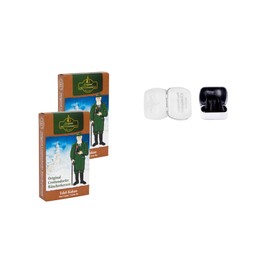 Crottendorfer Incense Cones Elegant Cocoa Set of 2 – Standard Size M – Quantity: 48 Including 4 Incense Cones as Sample in a Sweet Tin – Made in Germany