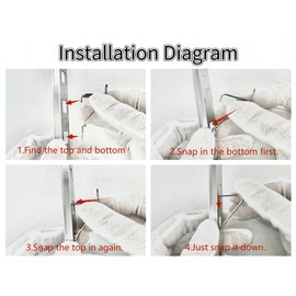 TYHI 920158 Refrigerator Shelf Clip, Freezer Shelf Clip,Refrigerator Shelf Support Frame,Refrigerator Commercial Shelf Clip,Stainless Steel Shelf Clip Replacement Part[16 PACK]