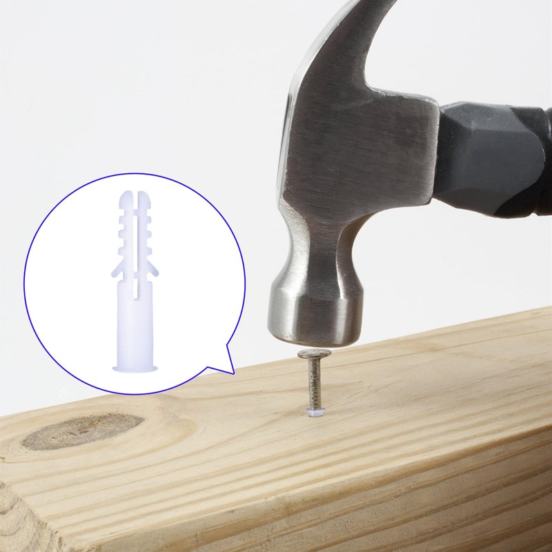 300Pcs S4 (4mm) Expansion Anchor Kit with 6mm Drill Bit